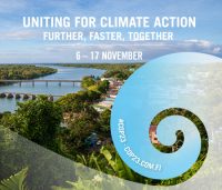 COP23 poster: "Uniting for climate action".